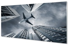 Tablouri acrilice Oraș nor cer avion