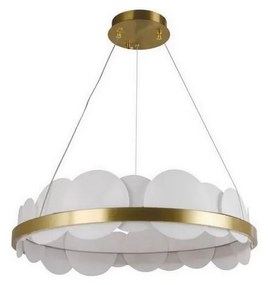 Lustră LED dimabilă pe cablu LED/40W/230V 3000-6500K auriu + telecomandă