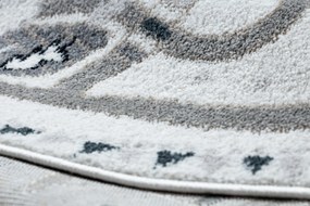 Covor FUN Land pentru copii, satul, străzi, cerc - cremă - SECUNDAR-COTATI PRODUSUL