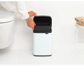Cos de gunoi Brabantia Bo Small 1006621, 4 L, Deschidere lina si silentioasa, Baza antiderapanta, Alb
