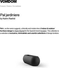 Ghiveci plante, Jardiniera de flori design decorativ modern pentru amenajari interioare si exterioare, KANNELLONI PLANTER 51024R Vondom