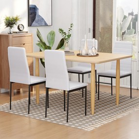 Set 4 scaune bucatarie HOMCOM, scaune moi, scaune pentru bucatarie, sarcina 120kg,41 x 50 x 97cm| Aosom RO