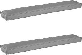 vidaXL Set de perne pentru palet 2 pcs Gri 200 x 40 x 8 cm