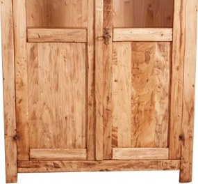 Vitrina mica, L68 25 H98 cm, natur antic, lemn masiv