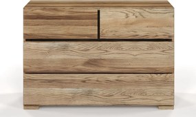 Comodă lemn masiv TerraCraft Stejar 2+2 Sertare, 120 × 45 × 81 cm - Bleached oil