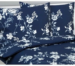 Bellatex Lenjerie de pat din bumbac Trandafirialbastru, 140 x 200 cm, 70 x 90 cm