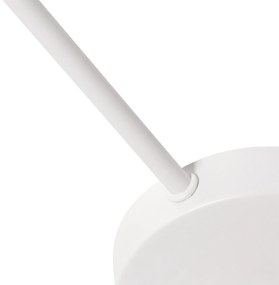 Plafoniera alb, gri și maro cu 6 lumini - Multidrum