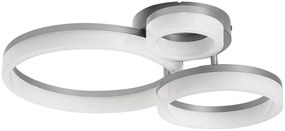 Plafoniera LED design geometric circular Amilia crom