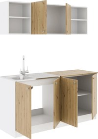 Set Bucatarie Sena, Stejar Artisan/Alb, L 160 cm