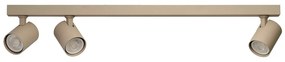 Plafoniera liniara bej cu 3 spoturi EXO 3, 70cm
