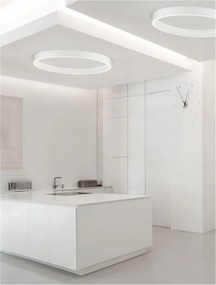 Lustra/Plafoniera LED design slim circular STING White 100cm