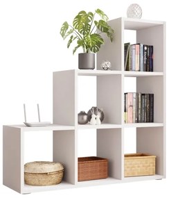 Bibliotecă TRIO 108x105 cm alb