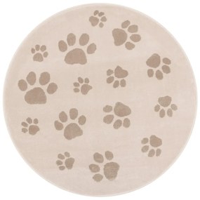 Covor pentru copii bej ø100 cm Paws Light Beige – FD
