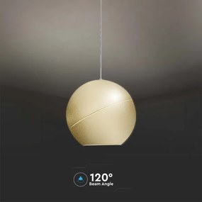 Lustră LED pe cablu LED/8,5W/230V 3000K auriu