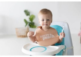 Set bavete din silicon Peach - Pearhead