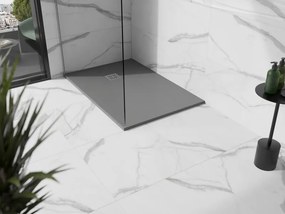 Mexen Stone+ recepție compozită dreptunghiulară 120 x 100 cm, gri-beton - 44611012