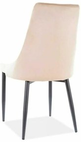 Scaun de bucătărie Trix B Velvet, bej