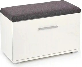 Pantofar LIMA ST2, gri/alb, PAL laminat, 70x32x45 cm