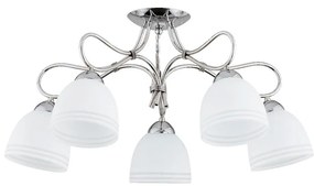 Lustră aplicată FILA 5xE27/15W/230V crom lucios