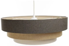 Lustră pe cablu BOHO TRINITI 1xE27/60W/230V gri/bej/crem