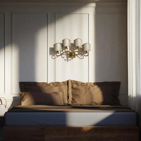 Aplica de perete stil clasic italian din alama Giglio