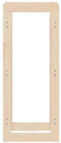 Rastel pentru lemne de foc, 41x25x100 cm, lemn masiv pin Maro, 41 x 25 x 100 cm