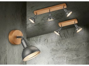 Spot gri închis/în culoare naturală 11x58 cm Delhi – Trio