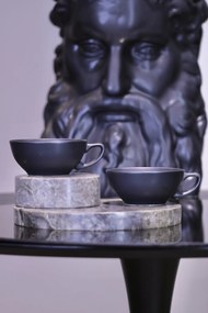 Ceasca Vulcano Adora, 250ml, Negru Mat Carbon Indigo (ceai, cappuccino, flat white) Design Special