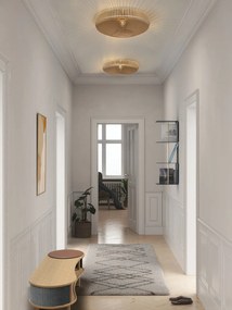 Aplica din lemn, lumina ambientala Clava Up Wood large - dark oak