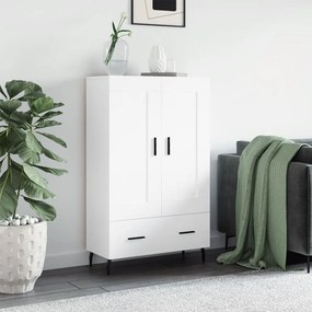 vidaXL Dulap înalt, alb, 69,5x31x115 cm, lemn prelucrat