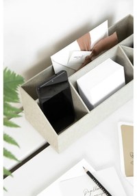Organizator pentru papetărie din carton Elisa Canvas Paper Laminate – Bigso