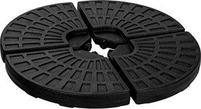 STILISTA Suport umbrelă, 48 x 48 x 7,5 cm, negru