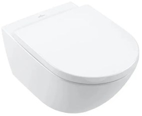 Villeroy & Boch SUBWAY 4670TS01 - vas WC suspendat cu capac SoftClose, din ceramică, alb