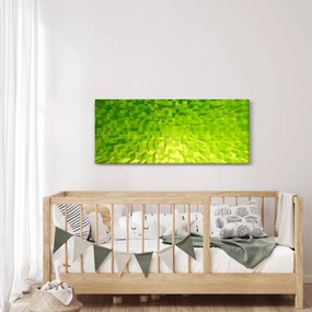Tabloul cuburilor galbenverzui (120x50 cm)