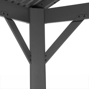 Copertină auto AVENBERG PAVILON 5 × 3 m – antracit