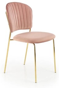 Set masa extensibila Galardo + 6 scaune K499 velvet roz