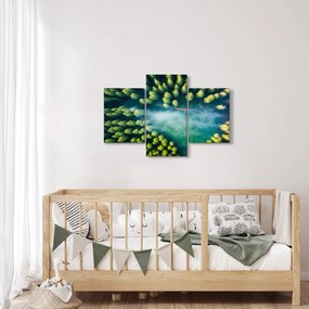 Tablou - O pădure învăluită în ceață (90x60 cm)