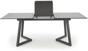 Set masa extensibila Tiziano + 4 scaune K430 gri