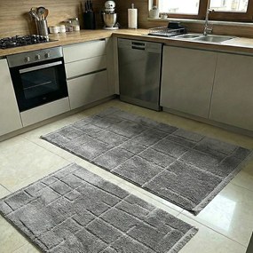 Set 2 Covoare bucatarie Soft antiderapante, 60x80 cm + 60x120 cm, CBU405