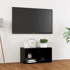 Comoda TV, negru, 72x35x36,5 cm, PAL