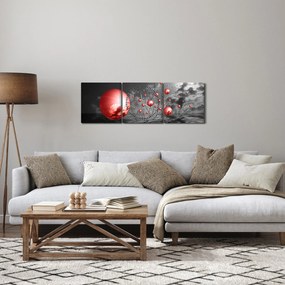 Tabloul bilelor roșii (cu ceas) (90x30 cm)