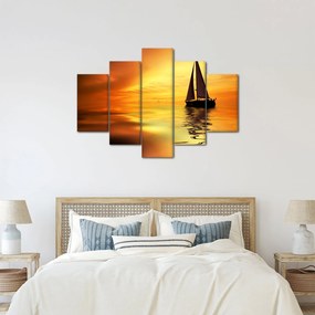 Tablou - Sailboat la apus de soare (150x105 cm)