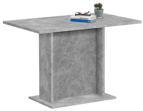 428697 FMD Masă de bucătărie, gri beton, 110 cm