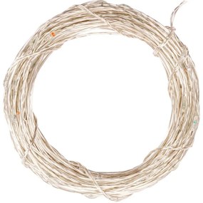 Set 2 bucăți fire de lumină - 100 LED-uri, alb cald