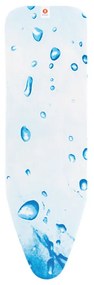 Husa pentru masa de calcat Brabantia B 90300152, 124x38 cm, 2 mm, Alb/Albastru
