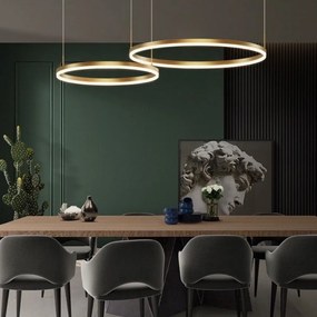 Lustra LED Cu Telecomanda, Elit's, ORO Lux 2, Gold 120w