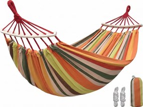 Hamac ZENVIO COMFORT 200x80 cm, portocaliu + geanta gratuita