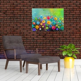 Tablou - Flori abstract (70x50 cm)