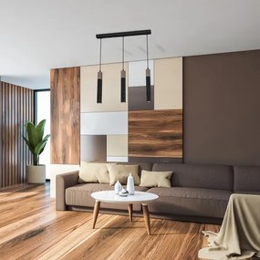 Lustră pe cablu SOLO 3xGU10/MR11/40W/230V neagră