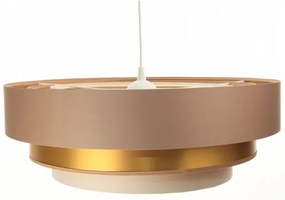 Lustr TRINITI 1xE27/60W/230V bej/zl ațâțat pe cablu